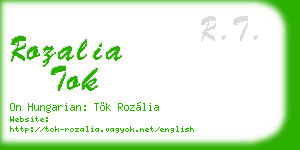 rozalia tok business card